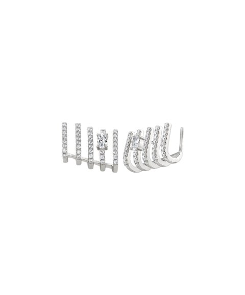 Unike Jewellery Party Glow Five Lines Shiny Joia Brincos Mulher UK.BR.1204.0173 Unike Jewellery Party Glow Five Lines Shiny Joia Brincos Mulher UK.BR.1204.0173