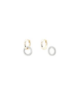 Unike Jewellery Classy Two Hoops Joia Brincos Set Mulher UK.BR.1205.0021