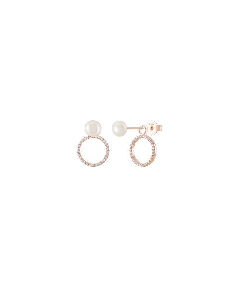 Unike Jewellery Love in Rose Circle Pearls Joia Brincos Mulher UK.BR.1208.0006