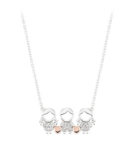 Unike Jewellery Mum - 2 Girls and 1 Boy Joia Colar Mulher UK.CL.1110.0011