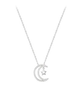 Unike Jewellery Matchy Moon and Tiny Star Joia Colar Mulher UK.CL.1204.0187