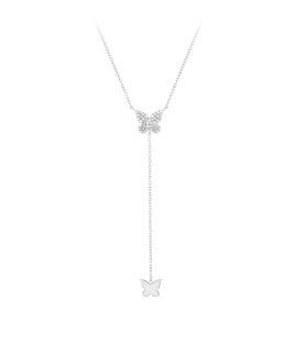 Unike Jewellery Matchy Two Butterflies Long Joia Colar Mulher UK.CL.1204.0213