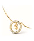 Unike Jewellery Classy Letter S Joia Colar Mulher UK.CL.1204.0306