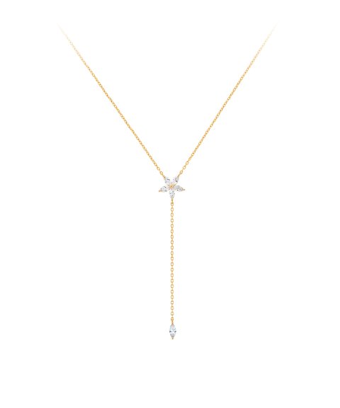 Unike Jewellery Matchy Navete Flower Joia Colar Mulher UK.CL.1204.0314 Unike Jewellery Matchy Navete Flower Joia Colar Mulher UK.CL.1204.0314