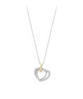 Unike Jewellery Christmas Edition Double Heart Joia Colar Mulher UK.CL.1204.0320