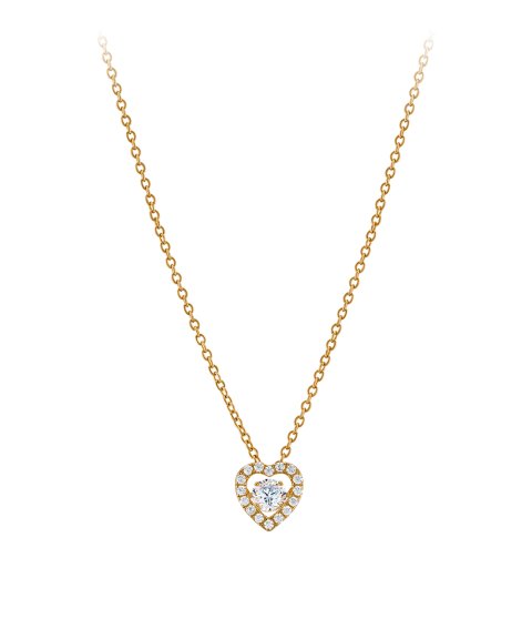 Unike Jewellery Valentines Day Solitaire Heart Joia Colar Mulher UK.CL.1204.0325