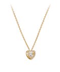 Unike Jewellery Valentines Day Solitaire Heart Joia Colar Mulher UK.CL.1204.0325