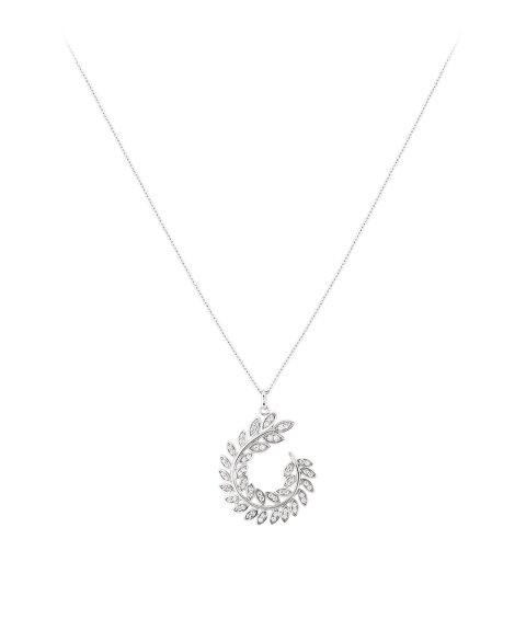 Unike Jewellery Classy Circle Leaf Joia Colar Mulher UK.CL.1205.0045