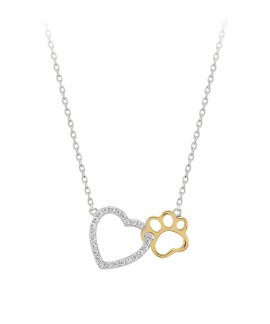 Unike Jewellery Pet Lovers Coração Joia Colar Mulher UK.CL.1205.0112