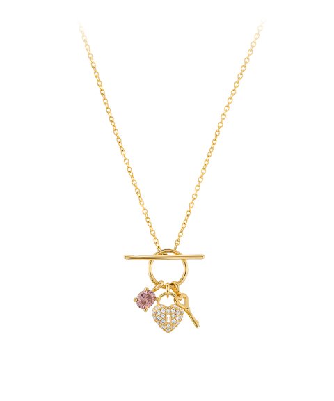 Unike Jewellery Valentines Day Key and Heart Joia Colar Mulher UK.CL.JT0024.00.00