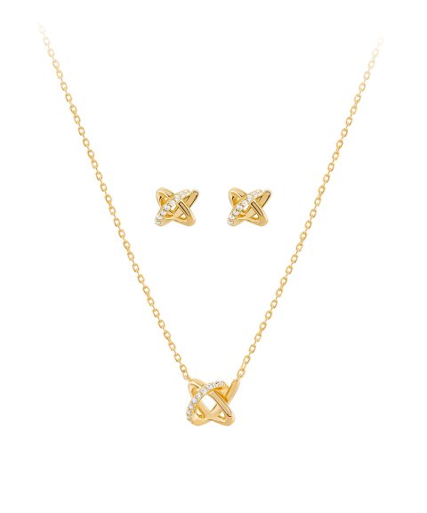 Unike Jewellery Classy Knot Joia Colar Brincos Mulher UK.PK.1204.0021