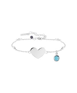 Unike Jewellery Fun Blue Heart Joia Pulseira Mulher UK.PU.0117.0121