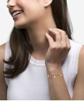 Unike Jewellery Winter Gold Heart and Beads Joia Pulseira Mulher UK.PU.0117.0147 Unike Jewellery Winter Gold Heart and Beads Joia Pulseira Mulher UK.PU.0117.0147