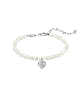 Unike Jewellery Mum - Heart Pearls Joia Pulseira Mulher UK.PU.1110.0006