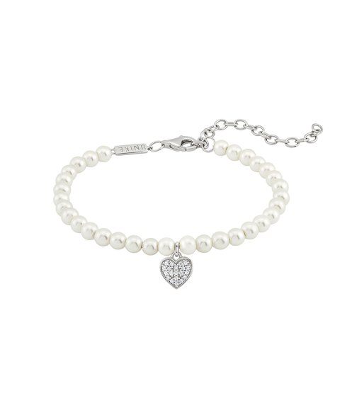 Unike Jewellery Mum - Heart Pearls Joia Pulseira Mulher UK.PU.1110.0006