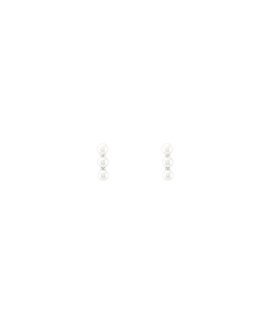 Unike Jewellery Classy Pearl Triple Joia Brincos Mulher UK.TN.1204.0037