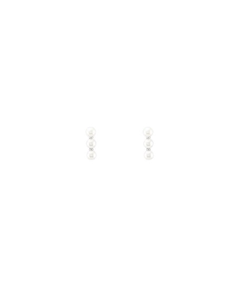 Unike Jewellery Classy Pearl Triple Joia Brincos Mulher UK.TN.1204.0037