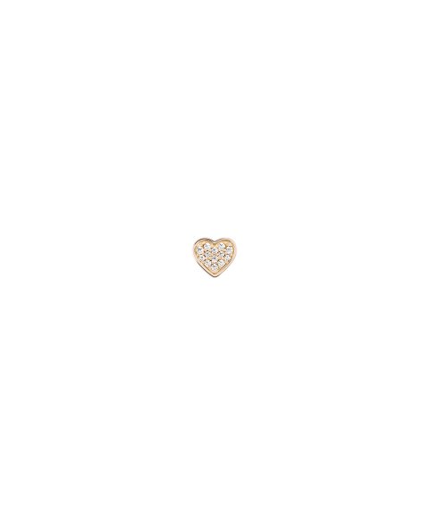 Unike Jewellery Brinco Individual Matchy Heart Gold Joia Brincos Mulher UK.TN.1204.0046
