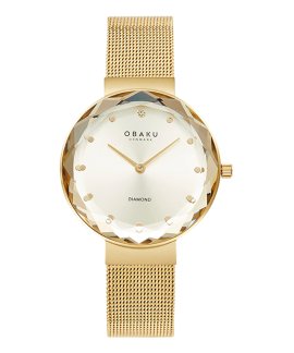 Obaku Facet Gold Relógio Mulher V300LXGGMG