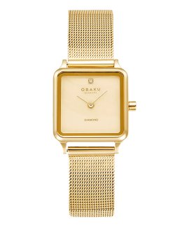 Obaku Adamas Gold Relógio Mulher V301LXGGMG