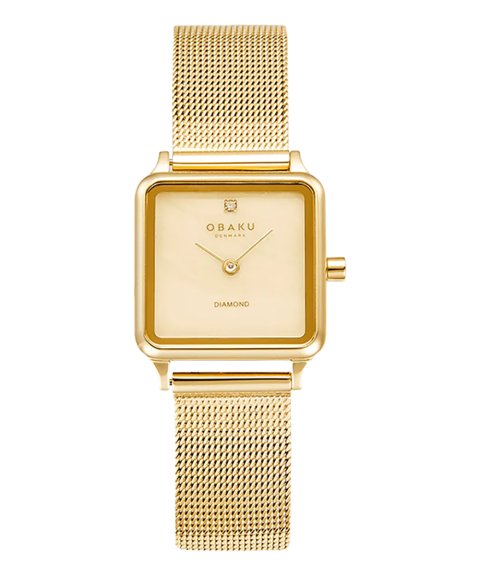 Obaku Adamas Gold Relógio Mulher V301LXGGMG Obaku Adamas Gold Relógio Mulher V301LXGGMG