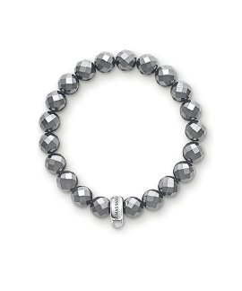 Thomas Sabo Charm Club Haematite Joia Pulseira Mulher X0187-064-11-M