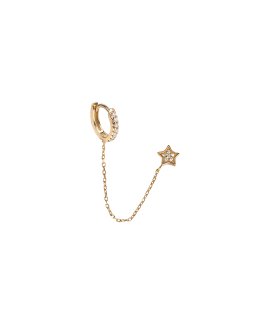 Vidal & Vidal Brinco Individual Star Chain Joia Brincos Mulher X76762