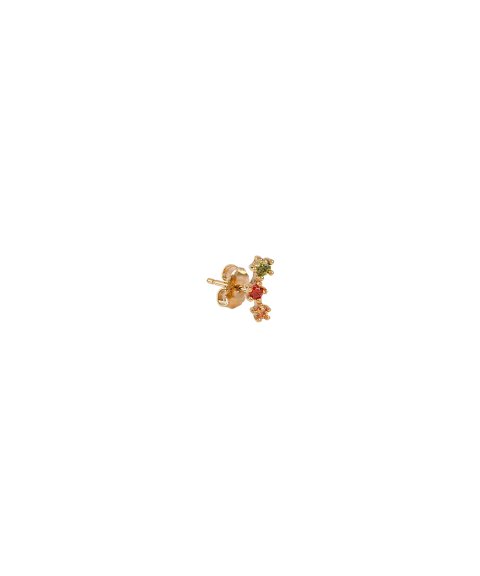 Vidal & Vidal Brinco Individual Multicolor Zirconias Joia Brincos Mulher X76776 Vidal & Vidal Brinco Individual Multicolor Zirconias Joia Brincos Mulher X76776