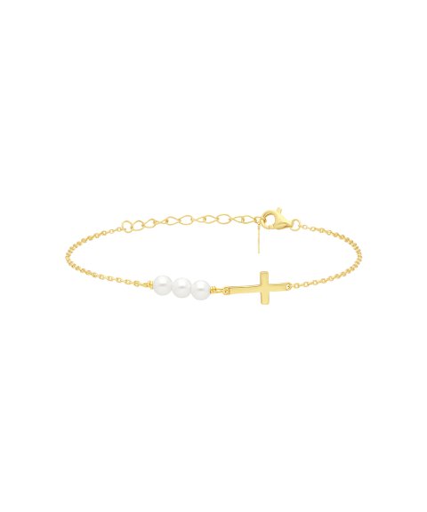 Pereirinha Cruz e Pérolas Joia Pulseira Mulher XJPL45546D Pereirinha Cruz e Pérolas Joia Pulseira Mulher XJPL45546D