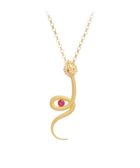 Portugal Jewels Ana Moura Cobra Rubi Joia Colar Mulher XPC0695AM.R_130 Portugal Jewels Ana Moura Cobra Rubi Joia Colar Mulher XPC0695AM.R_130