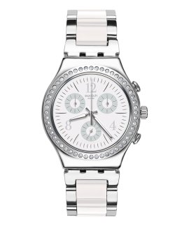 Swatch Time to Swatch Made in White Relógio Chronograph Mulher YCS119G