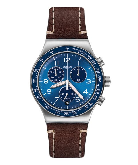 Swatch Irony Casual Blue Relógio Cronógrafo Homem YVS466