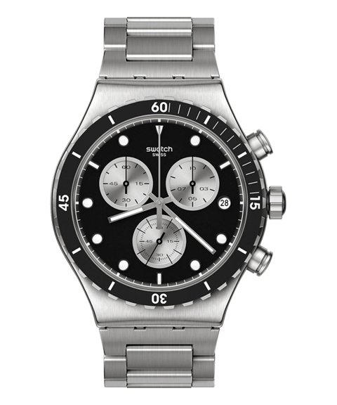 Swatch The June Collection Dark Irony Relógio Cronógrafo YVS487G Swatch The June Collection Dark Irony Relógio Cronógrafo YVS487G