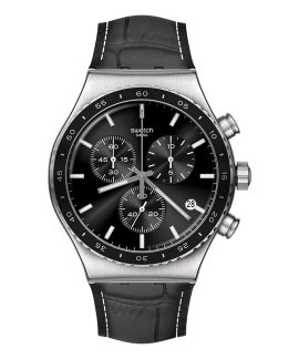 Swatch Carbonium Dream Relógio Cronógrafo Homem YVS495