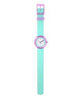 Flik-Flak Bubbly Hours Fizz in Mint Relógio Menina ZFCNP003