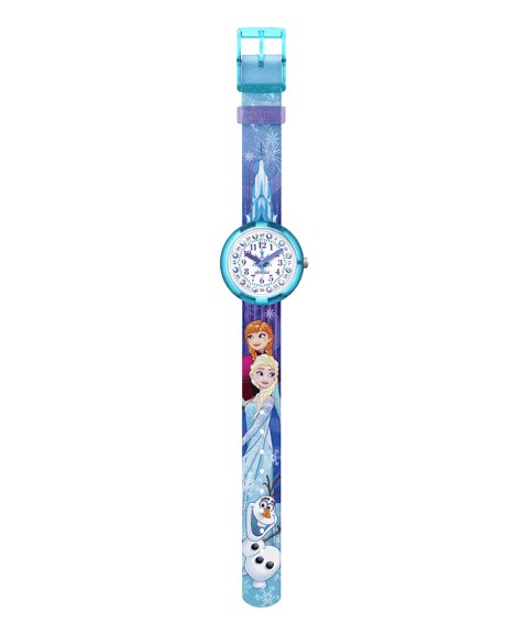 Flik-Flak Disney Frozen Elsa and Anna Relógio Menina ZFLNP027