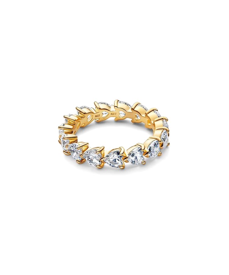 Pandora Band of Clear Hearts Joia Anel Mulher 163103C01 - Pereirinha