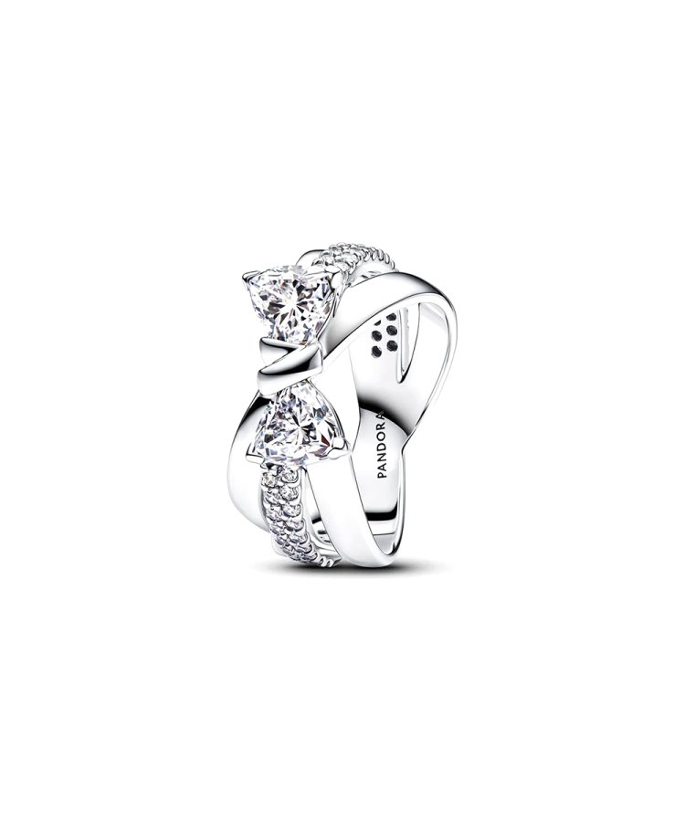 Pandora Sparkling Bow Joia Anel Mulher 193553C01 - Pereirinha