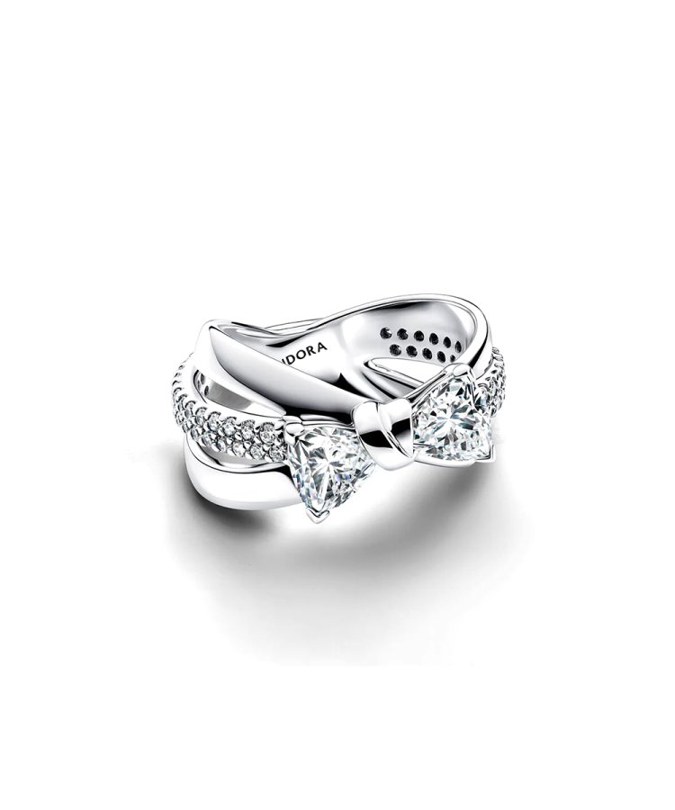 Pandora Sparkling Bow Joia Anel Mulher 193553C01 - Pereirinha