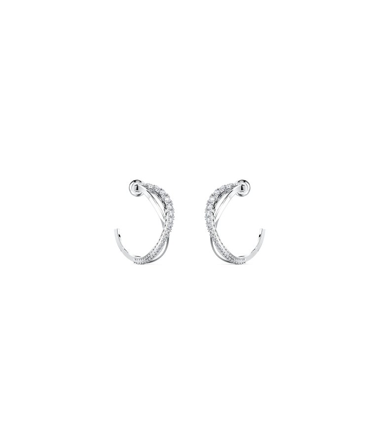 Swarovski Twist Rows Joia Brincos Mulher 5563908 - Pereirinha