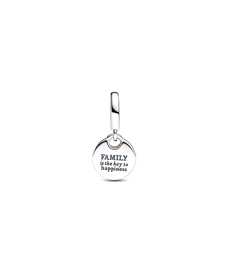 Pandora Family is the Key to Happiness Joia Conta Pendente Pulseira ...