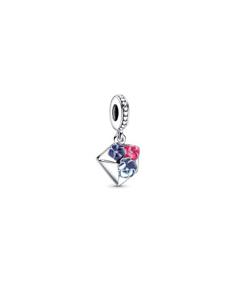 Pandora Pansy Flower Envelope Joia Conta Pendente Pulseira Mulher ...
