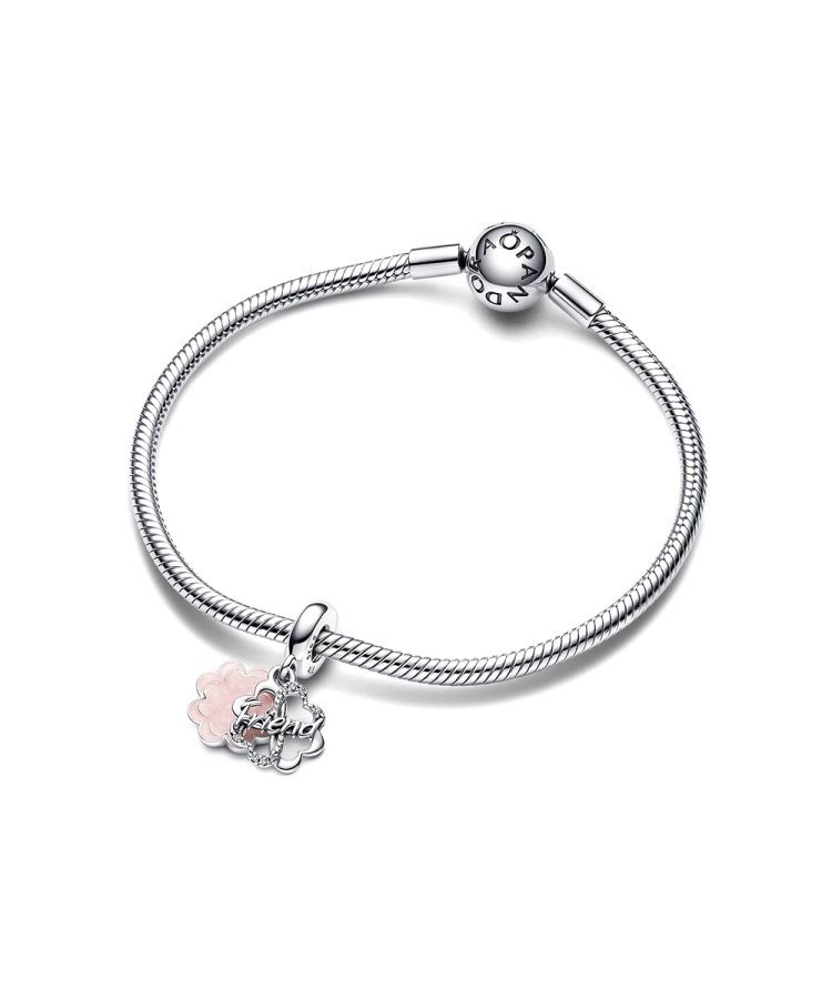 Pandora Four-leaf Clover Friendship Joia Conta Pendente Pulseira Mulher ...