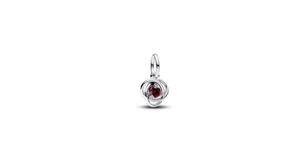 Pandora Birthstone January Eternity Circle Joia Conta Pendente Pulseira ...